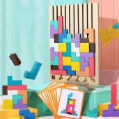 https://www.dagdoom.com.bd/3D Montessori Russian Block Puzzle Wooden Educational Toys for Kindergarten kids