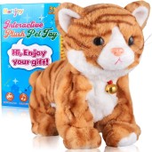 Robot Cat Plush Cat Stuffed Animal Interactive Cat