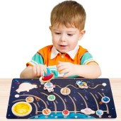 https://www.dagdoom.com.bd/8 Planets Matching Maze Board Science Cognitive Planetary Construction Slide Wooden Puzzle